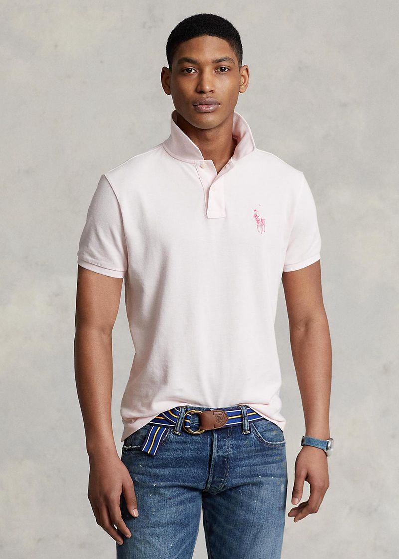 Poleras Polo Pink Pony Hombre Pink Pony Mesh Chile Rosas WTGVB-0634